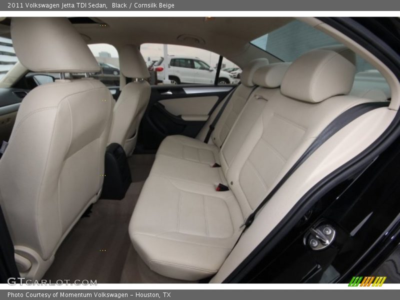 Black / Cornsilk Beige 2011 Volkswagen Jetta TDI Sedan