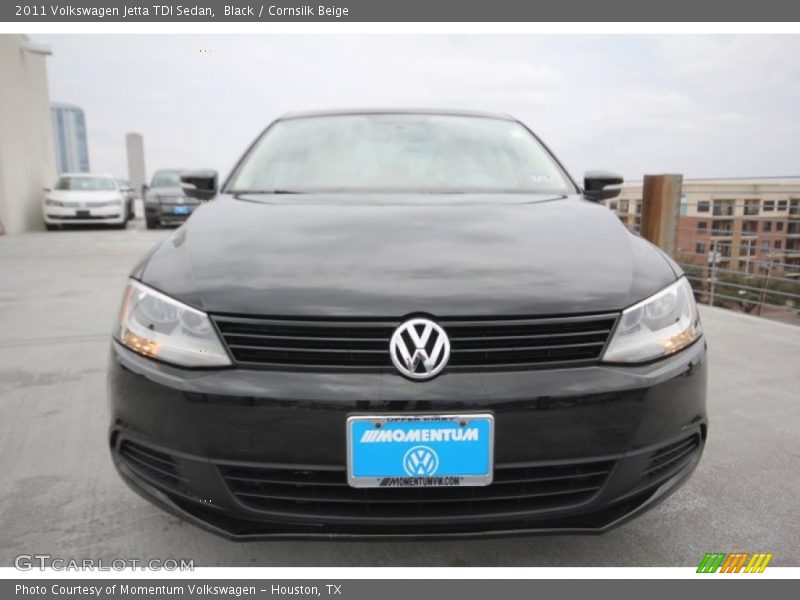 Black / Cornsilk Beige 2011 Volkswagen Jetta TDI Sedan
