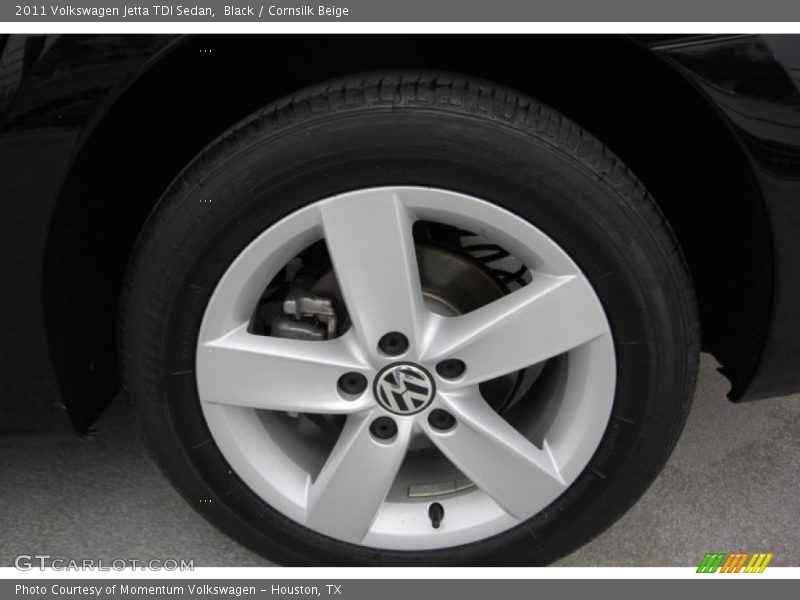 Black / Cornsilk Beige 2011 Volkswagen Jetta TDI Sedan