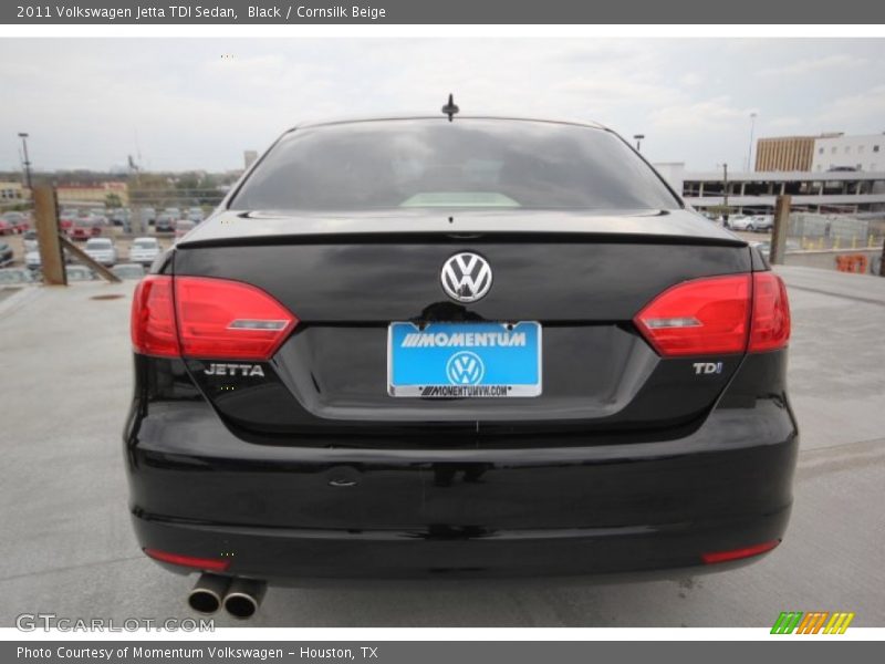 Black / Cornsilk Beige 2011 Volkswagen Jetta TDI Sedan