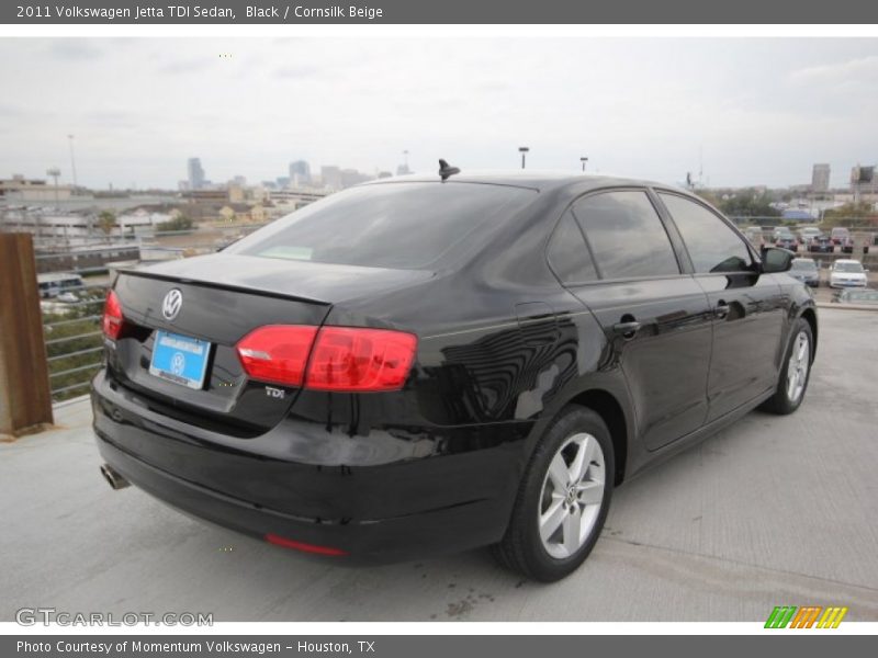 Black / Cornsilk Beige 2011 Volkswagen Jetta TDI Sedan