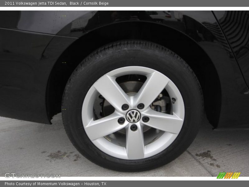 Black / Cornsilk Beige 2011 Volkswagen Jetta TDI Sedan