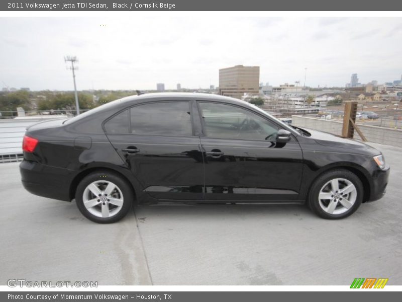 Black / Cornsilk Beige 2011 Volkswagen Jetta TDI Sedan