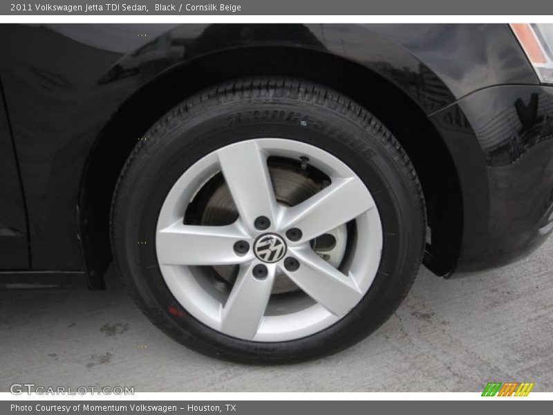 Black / Cornsilk Beige 2011 Volkswagen Jetta TDI Sedan