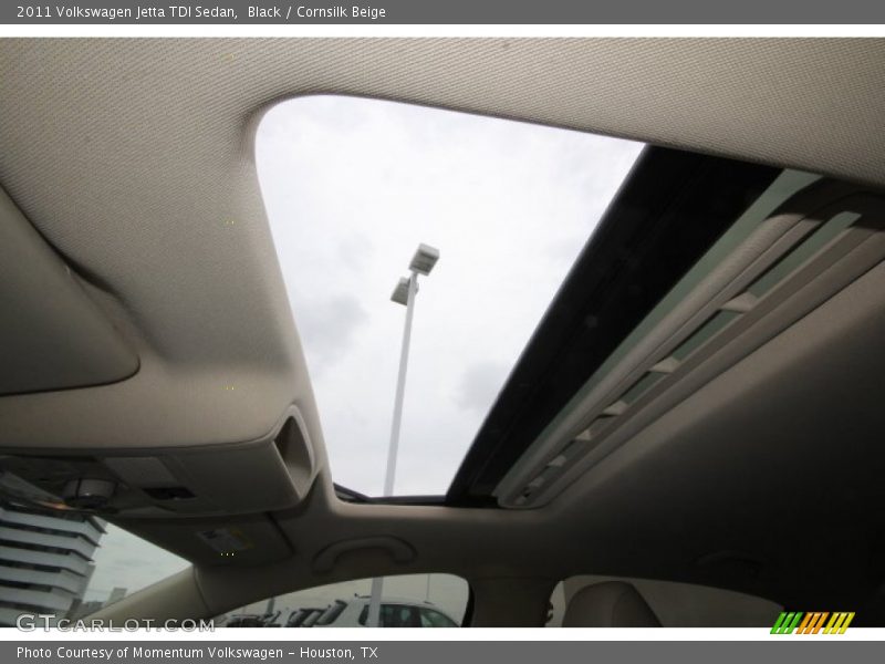 Black / Cornsilk Beige 2011 Volkswagen Jetta TDI Sedan
