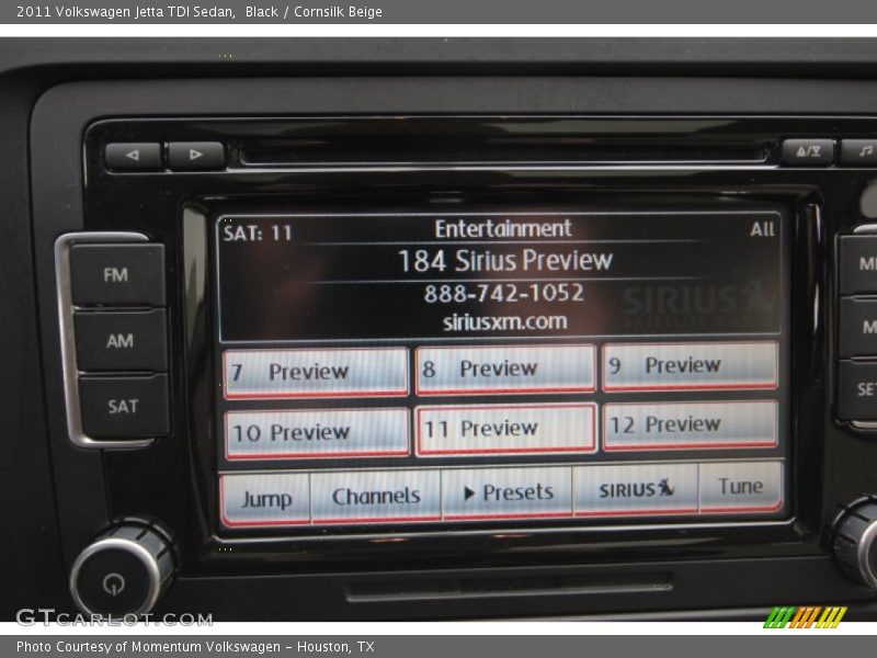 Black / Cornsilk Beige 2011 Volkswagen Jetta TDI Sedan