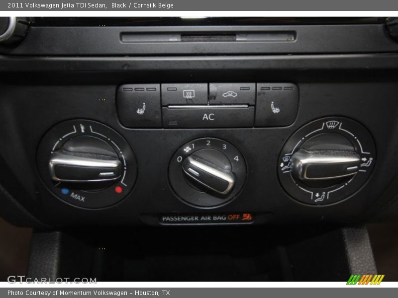 Black / Cornsilk Beige 2011 Volkswagen Jetta TDI Sedan
