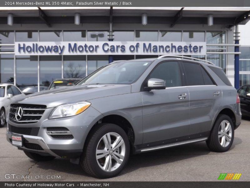 Paladium Silver Metallic / Black 2014 Mercedes-Benz ML 350 4Matic