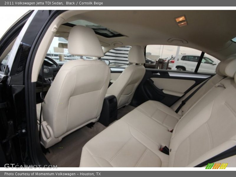 Black / Cornsilk Beige 2011 Volkswagen Jetta TDI Sedan