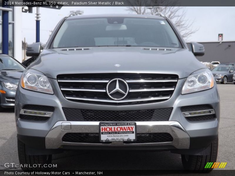 Paladium Silver Metallic / Black 2014 Mercedes-Benz ML 350 4Matic