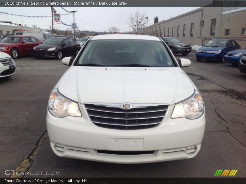 Stone White / Dark Slate Gray 2010 Chrysler Sebring Limited Sedan