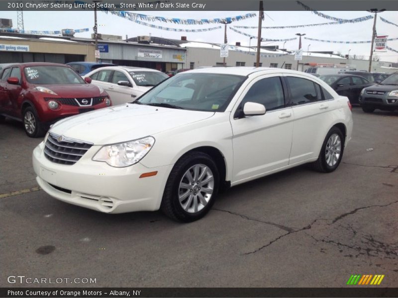 Stone White / Dark Slate Gray 2010 Chrysler Sebring Limited Sedan