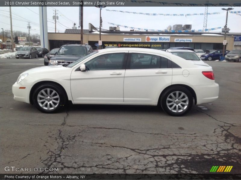 Stone White / Dark Slate Gray 2010 Chrysler Sebring Limited Sedan