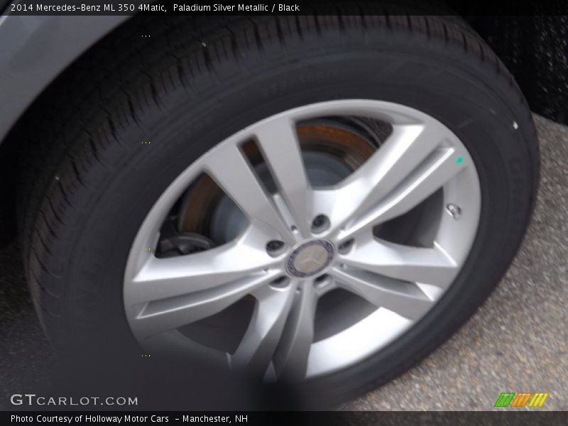 Paladium Silver Metallic / Black 2014 Mercedes-Benz ML 350 4Matic