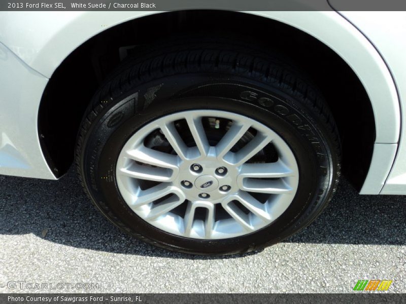 White Suede / Charcoal Black 2013 Ford Flex SEL
