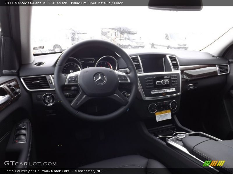 Paladium Silver Metallic / Black 2014 Mercedes-Benz ML 350 4Matic