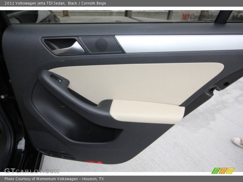 Black / Cornsilk Beige 2011 Volkswagen Jetta TDI Sedan