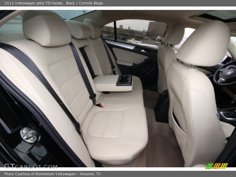 Black / Cornsilk Beige 2011 Volkswagen Jetta TDI Sedan