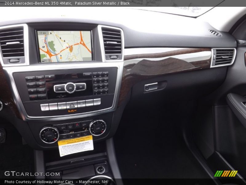 Paladium Silver Metallic / Black 2014 Mercedes-Benz ML 350 4Matic