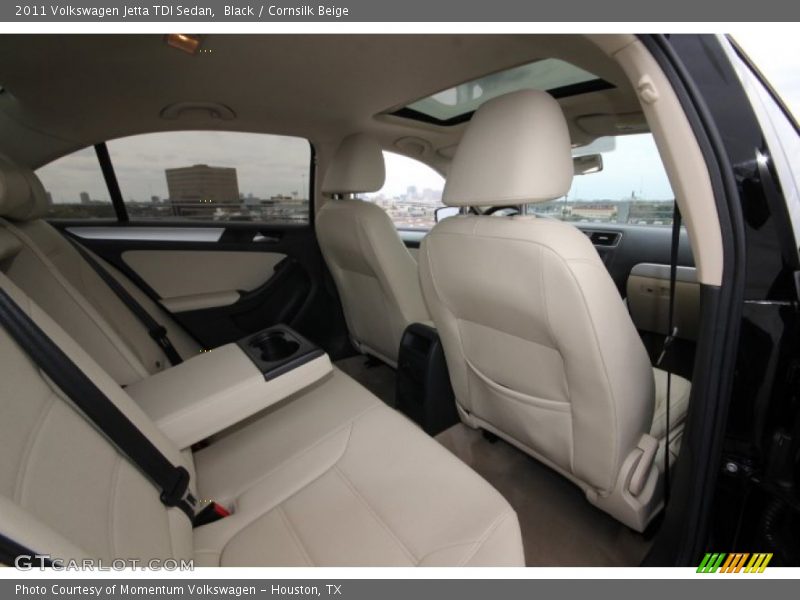 Black / Cornsilk Beige 2011 Volkswagen Jetta TDI Sedan