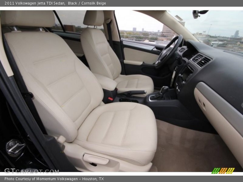 Black / Cornsilk Beige 2011 Volkswagen Jetta TDI Sedan