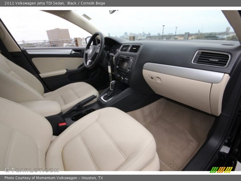 Black / Cornsilk Beige 2011 Volkswagen Jetta TDI Sedan