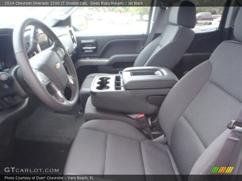 Deep Ruby Metallic / Jet Black 2014 Chevrolet Silverado 1500 LT Double Cab