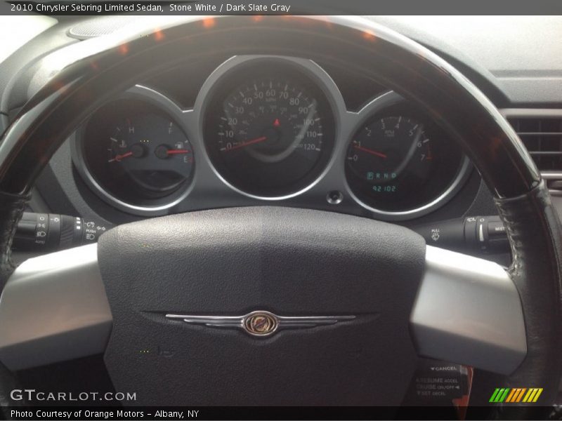 Stone White / Dark Slate Gray 2010 Chrysler Sebring Limited Sedan