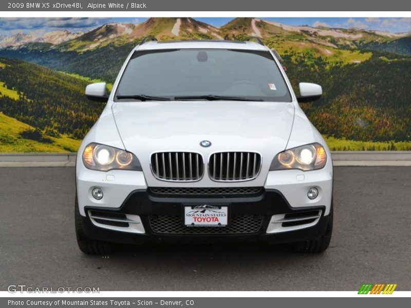 Alpine White / Black 2009 BMW X5 xDrive48i