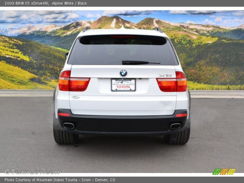 Alpine White / Black 2009 BMW X5 xDrive48i