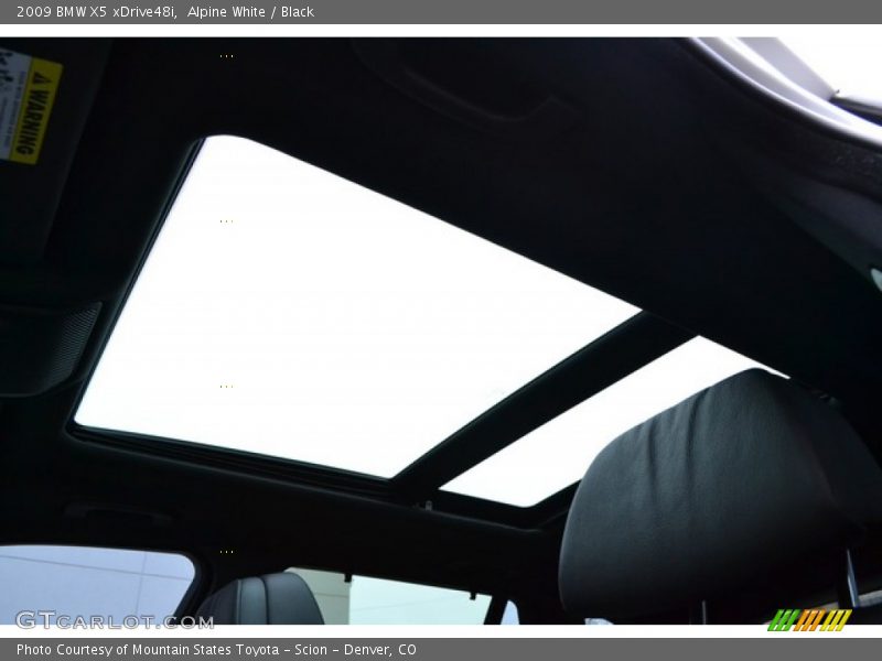 Alpine White / Black 2009 BMW X5 xDrive48i