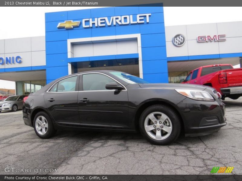 Black / Jet Black/Titanium 2013 Chevrolet Malibu LS