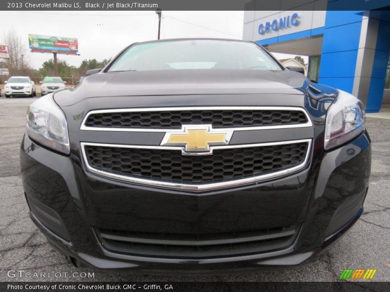 Black / Jet Black/Titanium 2013 Chevrolet Malibu LS