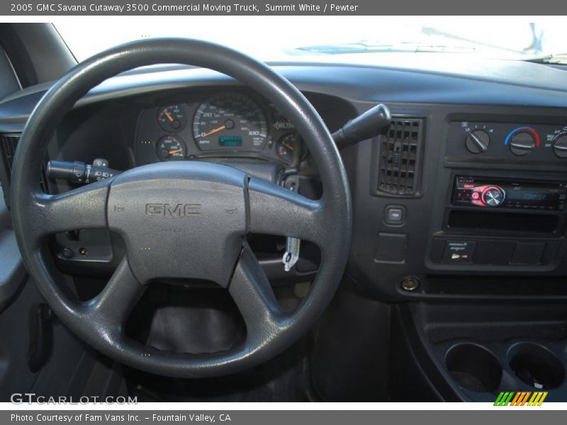 Summit White / Pewter 2005 GMC Savana Cutaway 3500 Commercial Moving Truck