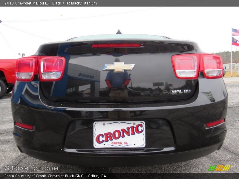 Black / Jet Black/Titanium 2013 Chevrolet Malibu LS