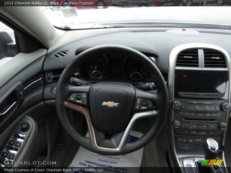 Black / Jet Black/Titanium 2013 Chevrolet Malibu LS