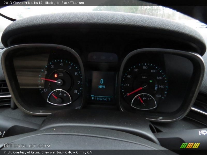 Black / Jet Black/Titanium 2013 Chevrolet Malibu LS