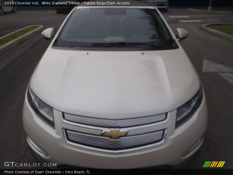 White Diamond Tricoat / Pebble Beige/Dark Accents 2014 Chevrolet Volt