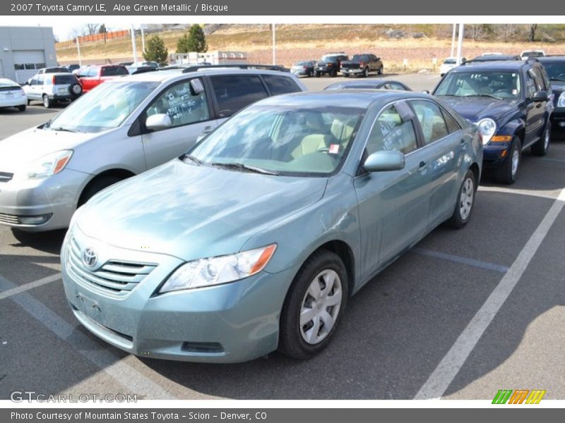 Aloe Green Metallic / Bisque 2007 Toyota Camry LE