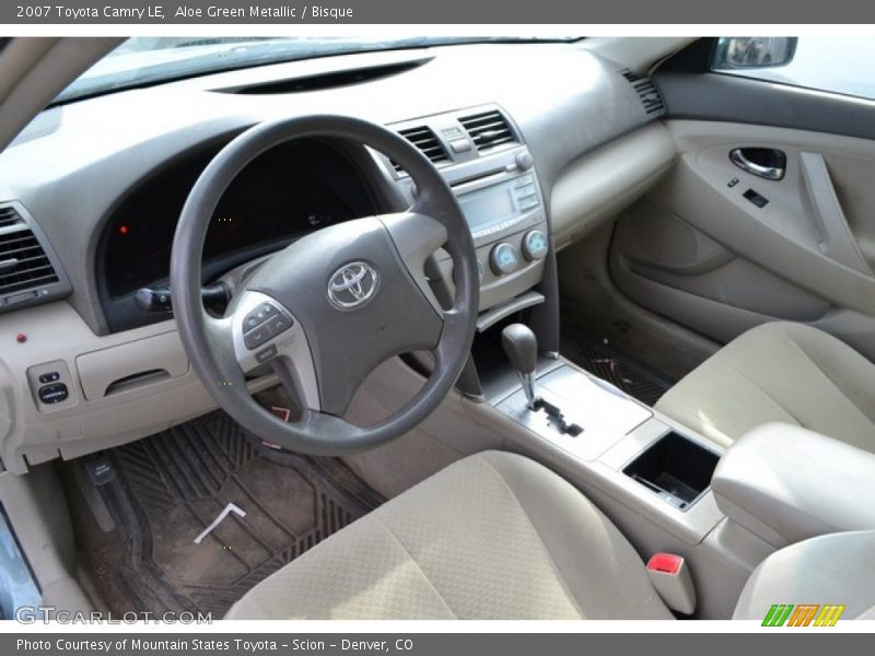 Aloe Green Metallic / Bisque 2007 Toyota Camry LE