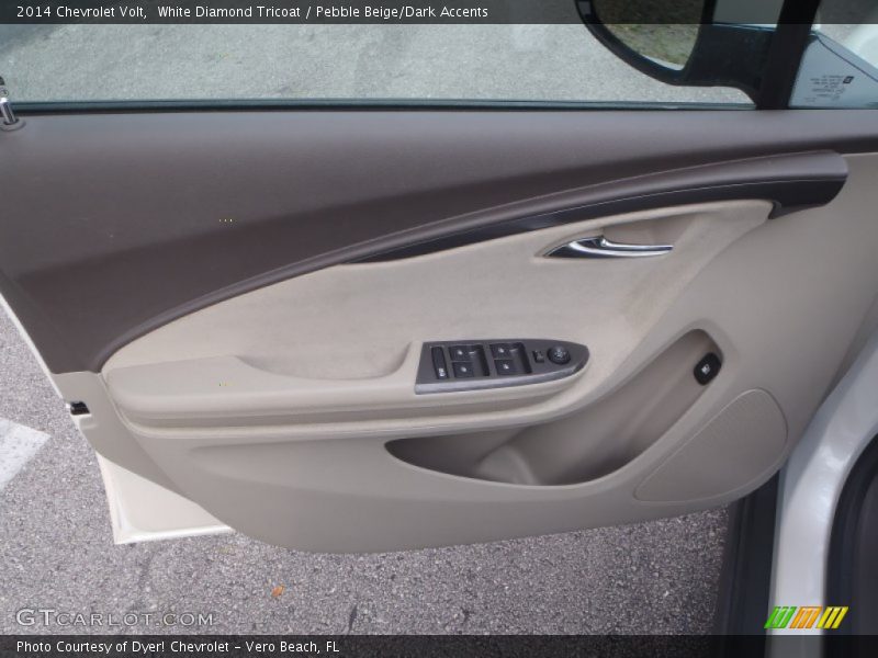 White Diamond Tricoat / Pebble Beige/Dark Accents 2014 Chevrolet Volt