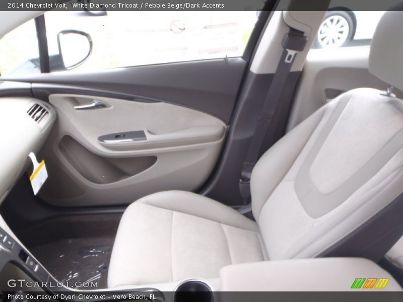 White Diamond Tricoat / Pebble Beige/Dark Accents 2014 Chevrolet Volt