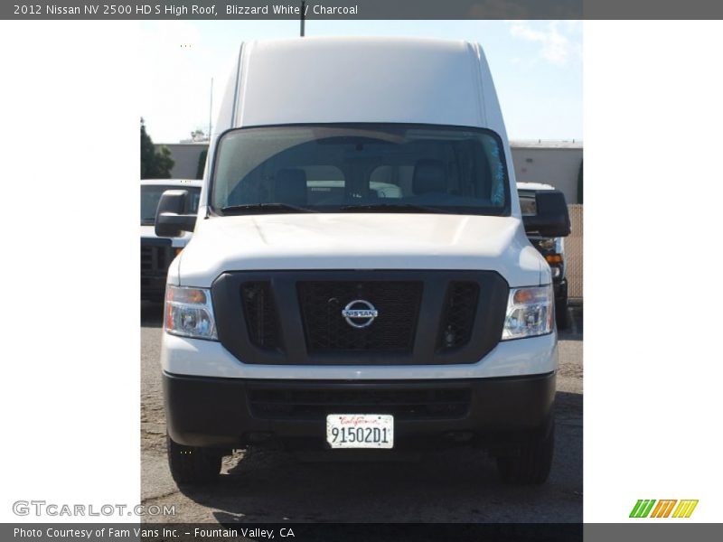 Blizzard White / Charcoal 2012 Nissan NV 2500 HD S High Roof