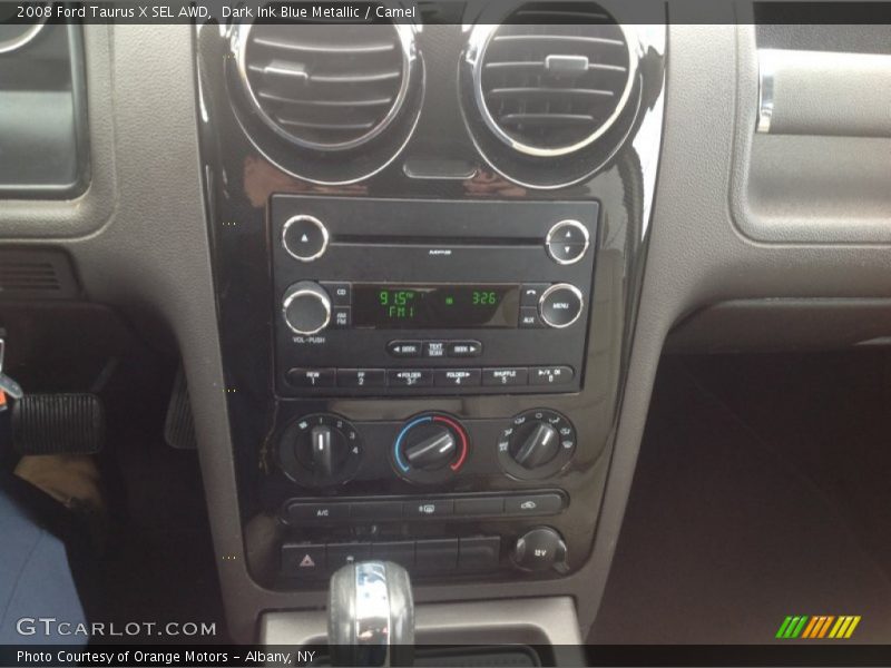 Dark Ink Blue Metallic / Camel 2008 Ford Taurus X SEL AWD