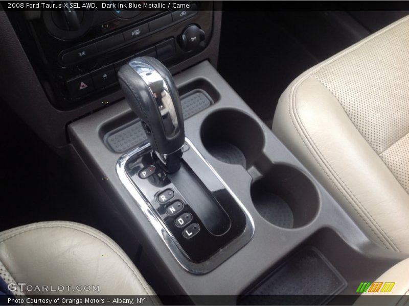 Dark Ink Blue Metallic / Camel 2008 Ford Taurus X SEL AWD