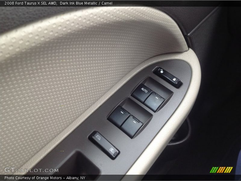 Dark Ink Blue Metallic / Camel 2008 Ford Taurus X SEL AWD
