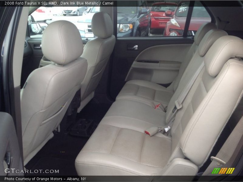 Dark Ink Blue Metallic / Camel 2008 Ford Taurus X SEL AWD