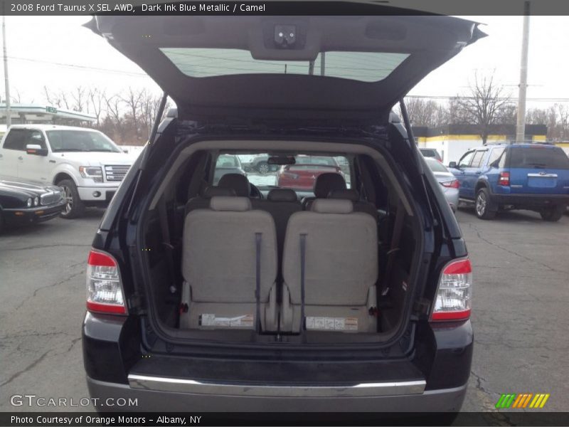 Dark Ink Blue Metallic / Camel 2008 Ford Taurus X SEL AWD