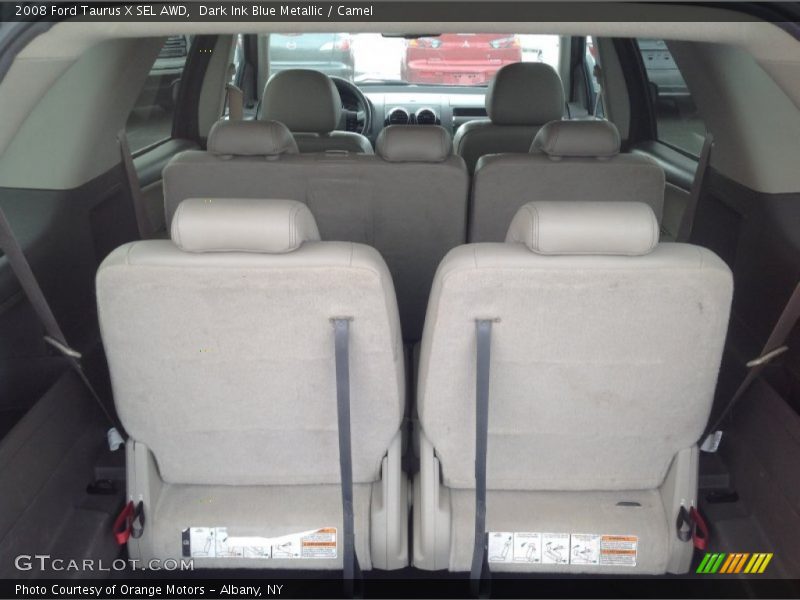 Dark Ink Blue Metallic / Camel 2008 Ford Taurus X SEL AWD