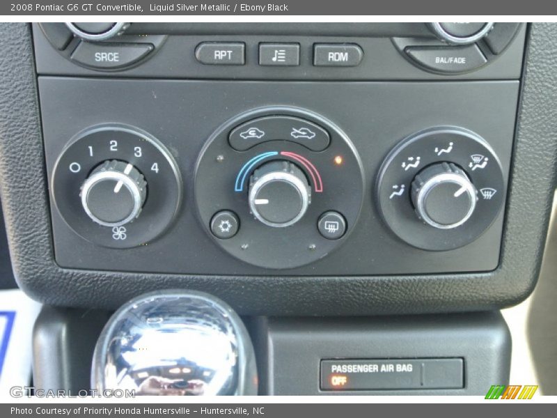 Liquid Silver Metallic / Ebony Black 2008 Pontiac G6 GT Convertible
